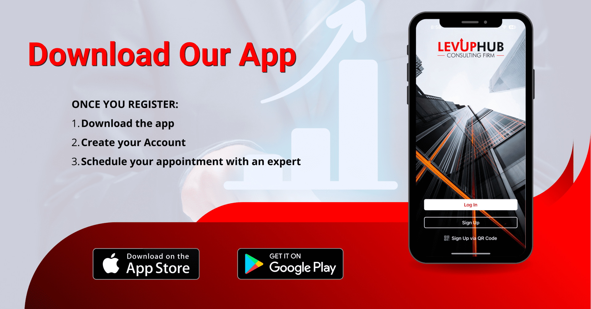download the levup hub app